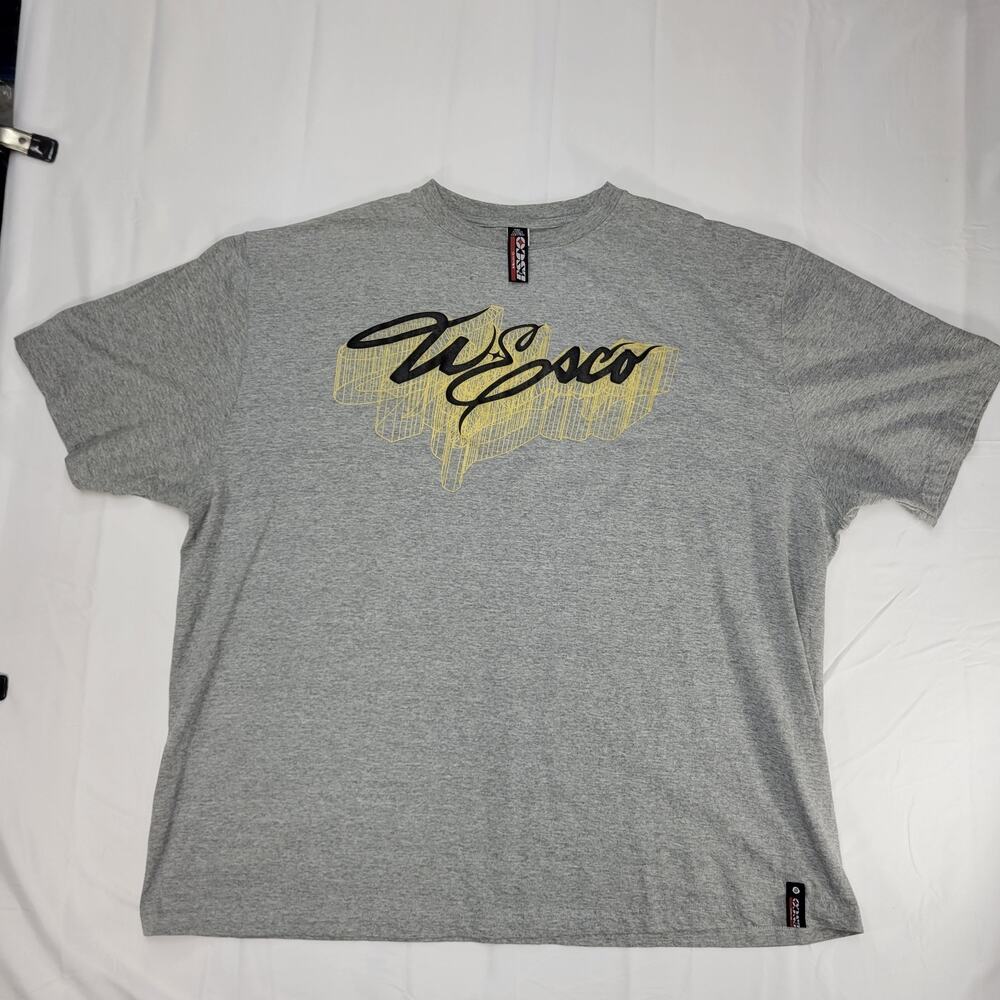 Esco Mens 4XL Drunkinmonkey Graphic T Shirt Gray Short Sleeve Crew Neck Logo Tee